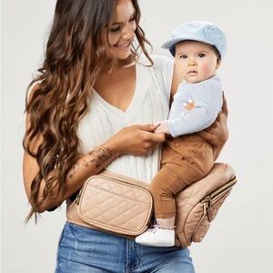 Tushbaby Hip Carrier - Vegan Leather Sand Color